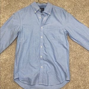 American Eagle Men's Light Blue Button-down size S